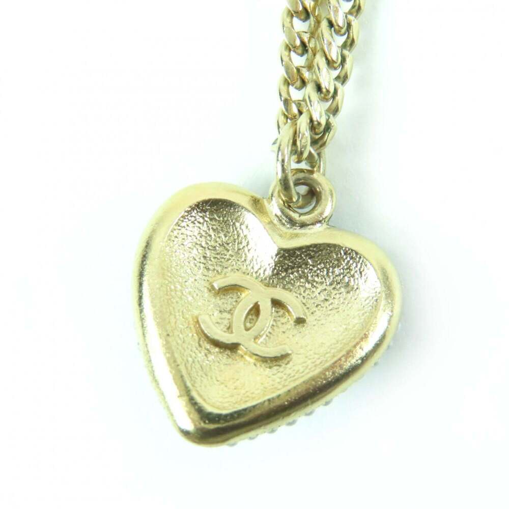 CHANEL Gold Pearl Logo Necklace - Picture 5 of 7